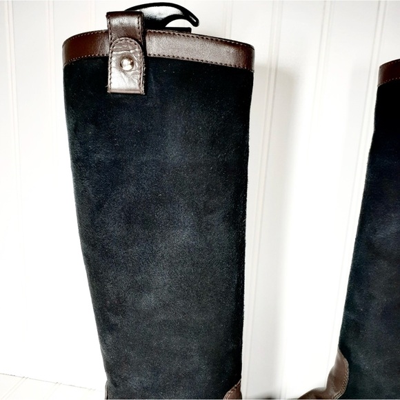 Giuseppe Zanotti Suede & Leather Knee-High Riding Boots - Picture 9 of 12